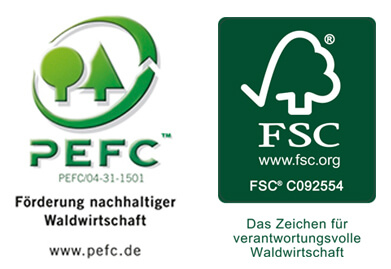 Zertifizierung PEFC/FSC Staudigl-Druck